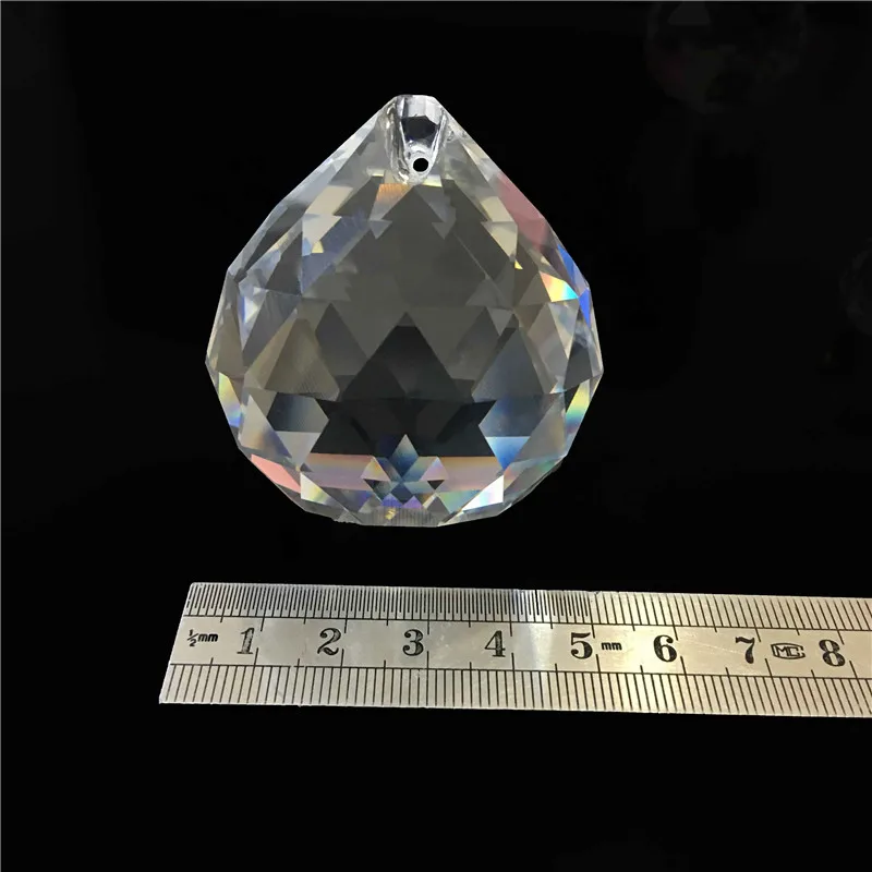 1 шт./лот 50 мм Crystal Prism шары Стекло люстра Suncatcher Запчасти кулон Бесплатная доставка