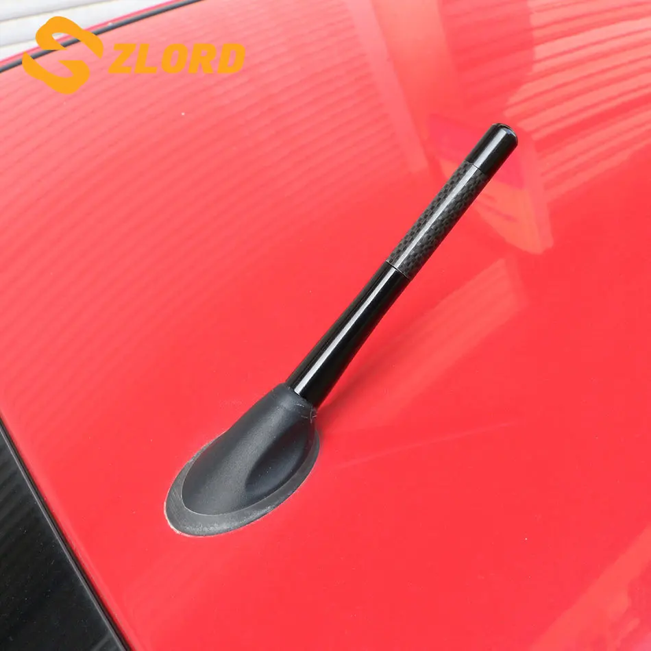 

Zlord Carbon Fiber Short Antenna Radio Car Aerial Antenna Stickers for VW Volkswagen JETTA MK4 MK5 MK6 Golf 4 5 6 7 Polo