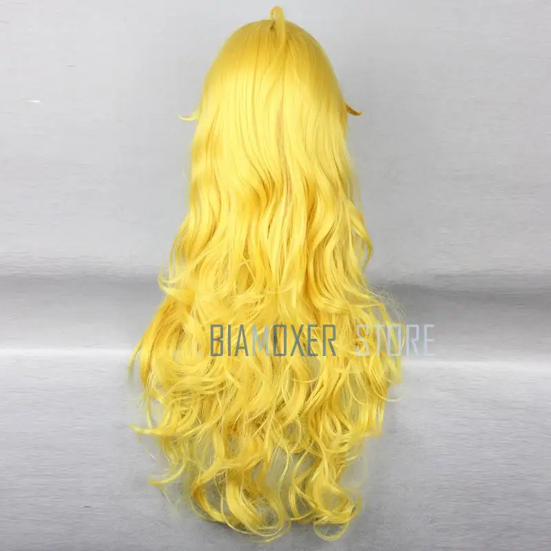 Biamoxer RWBY Yang Xiao длинные парики для косплея 75 см длинный светлый желтый термостойкий