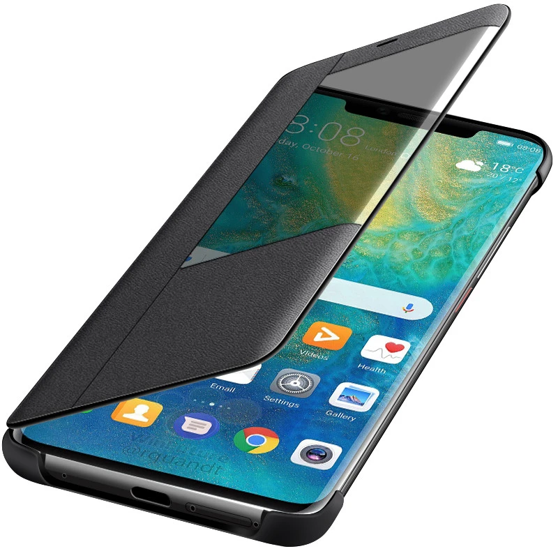 Кожаный чехол KEYSION с откидной крышкой для Huawei Mate 20 10 P30 P20 Pro P10 20X умный окошком