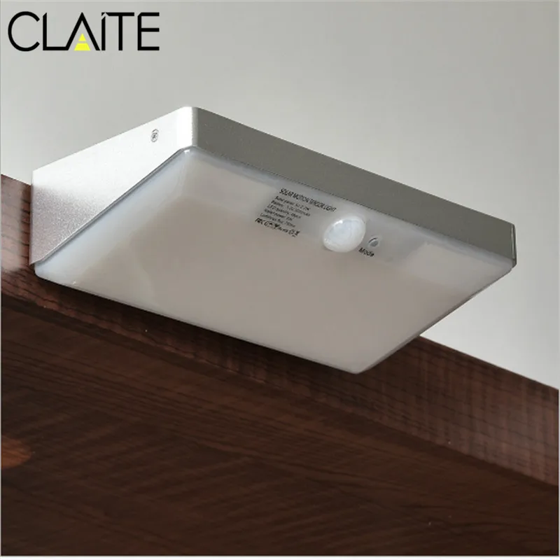 

CLAITE Newest Design Wireless Solar Light 48 LED PIR Motion Sensor Wall Lamp Outdoor Waterproof Security Garden Lamp