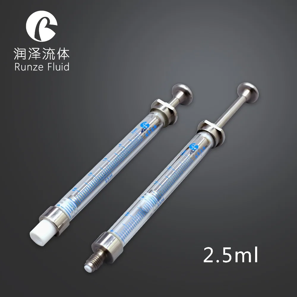

2.5ml reusable glass syringe gas injection syringe