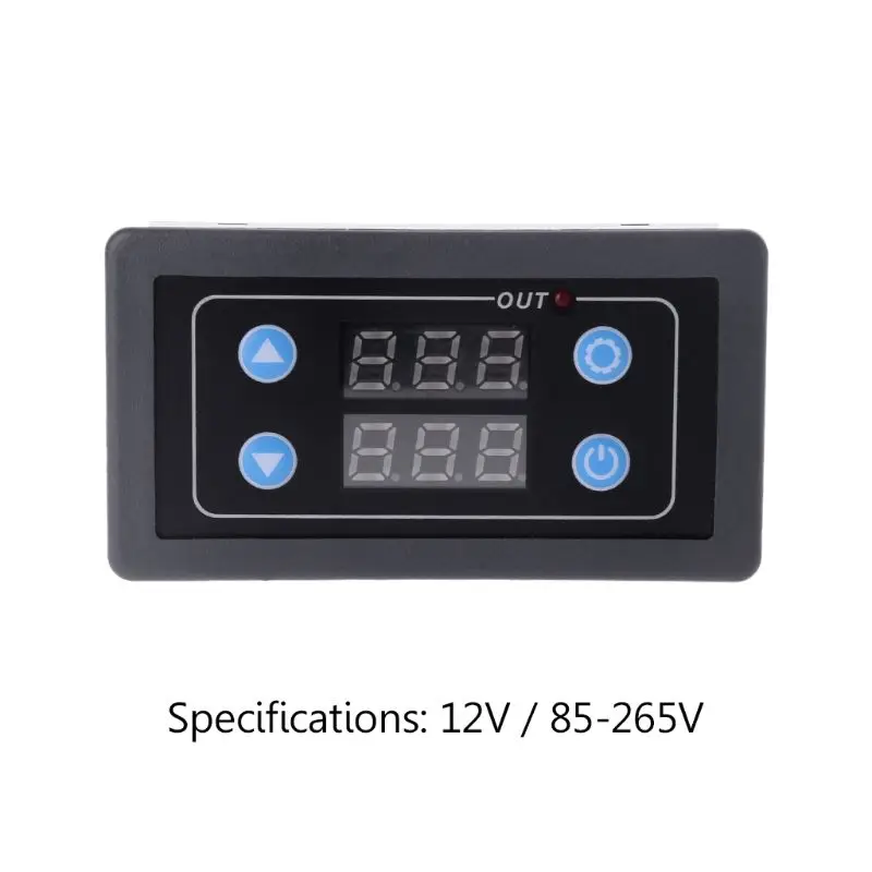 

DC12V AC110V/220V Digital Time Delay Relay Module Timer Cycle Control with Case