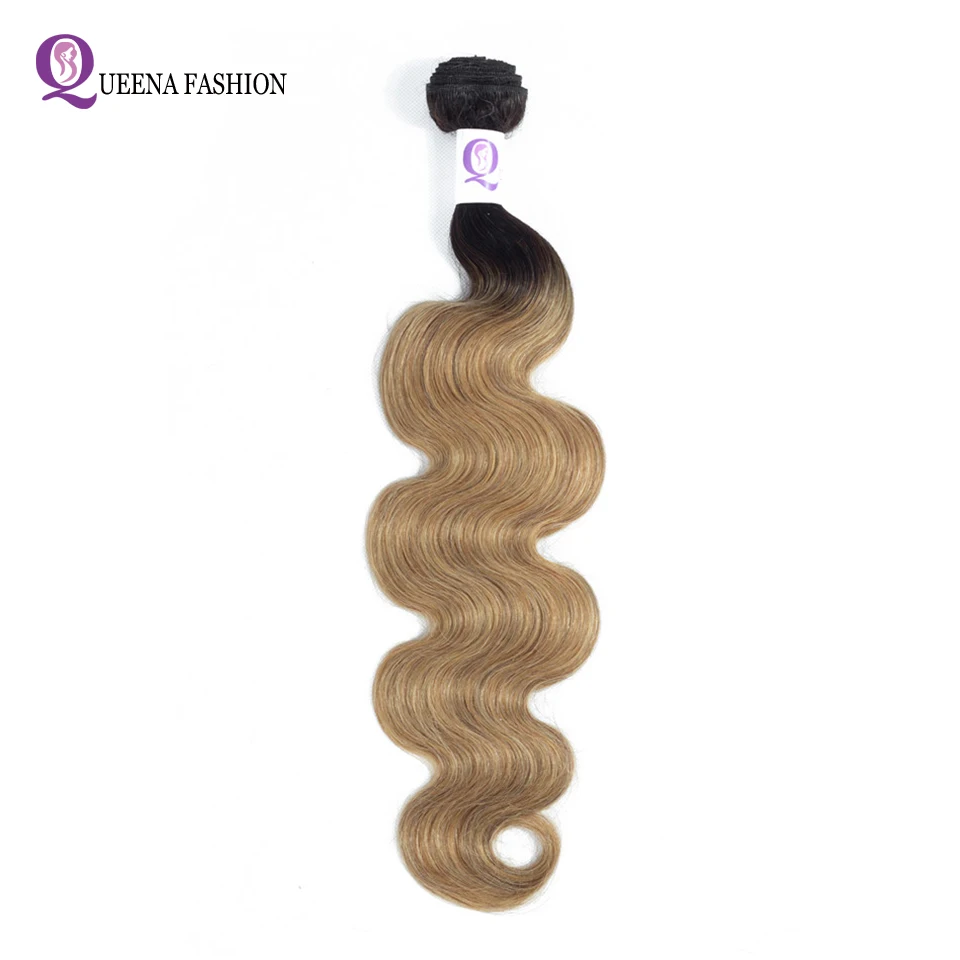 

Ombre Hair Body Wave Bundles Ombre Peruvian Human Hair Bundles Deal 1b/27 1b/30 1b/burgundy 3 Colors 1Pcs Can Buy 3 or 4 Bundles