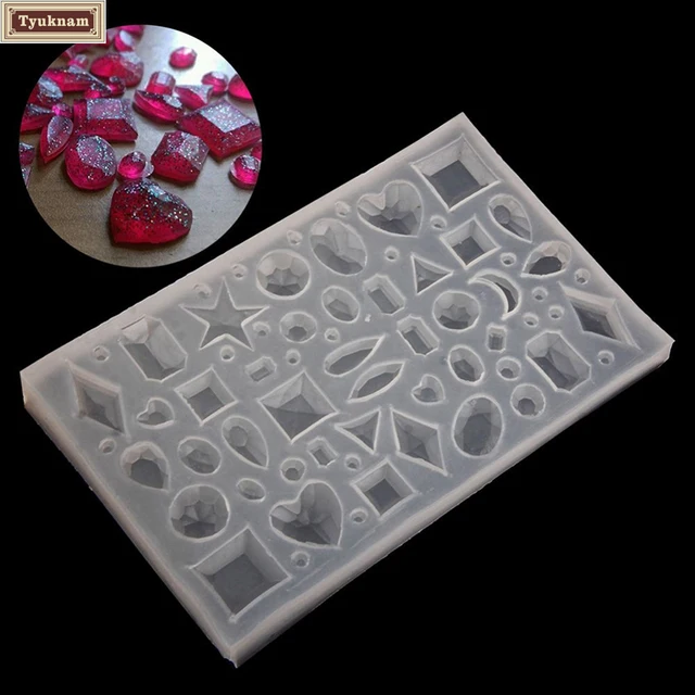 Silicone Gem Beads Moulds Mold Resin Jewellery Making Pendant Jewelry