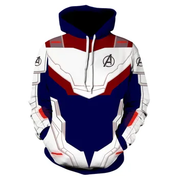 

Avengers Endgame Hoodie Sweatshirt Quantum Realm Cosplay Costume Superhero Tony Stark Hoodies Jacket Long Sleeve Coats Hot Sale