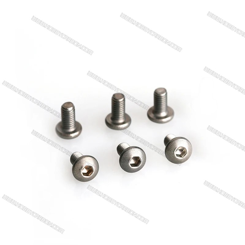 

Free shipping ST008 20pcs/lot M3x8mm ISO7380 m3 Titanium Button Hex head Bolt Screws up grade nature color for RC toys