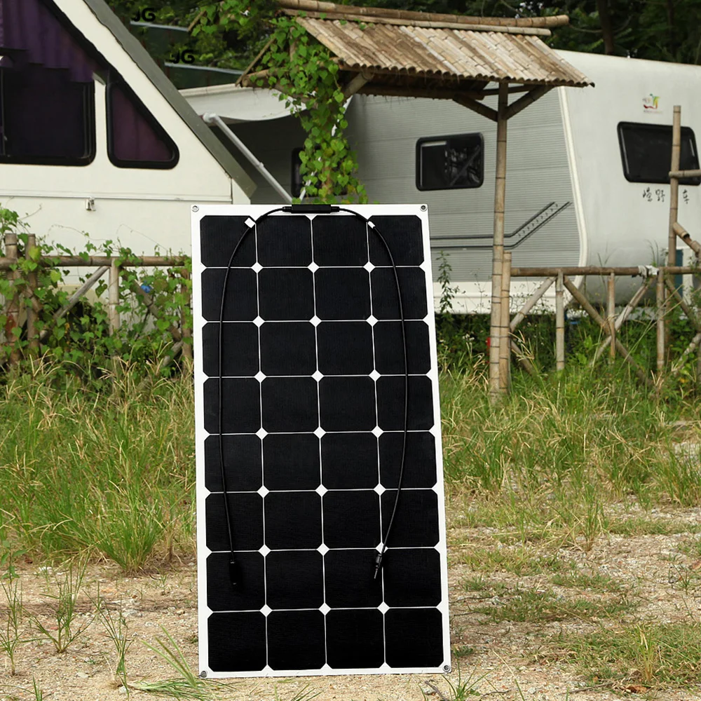 Система XINPUGUANG 600w 100w Гибкая солнечная панель 1000w инвертор 12 v/24 v 50A контроллер pv