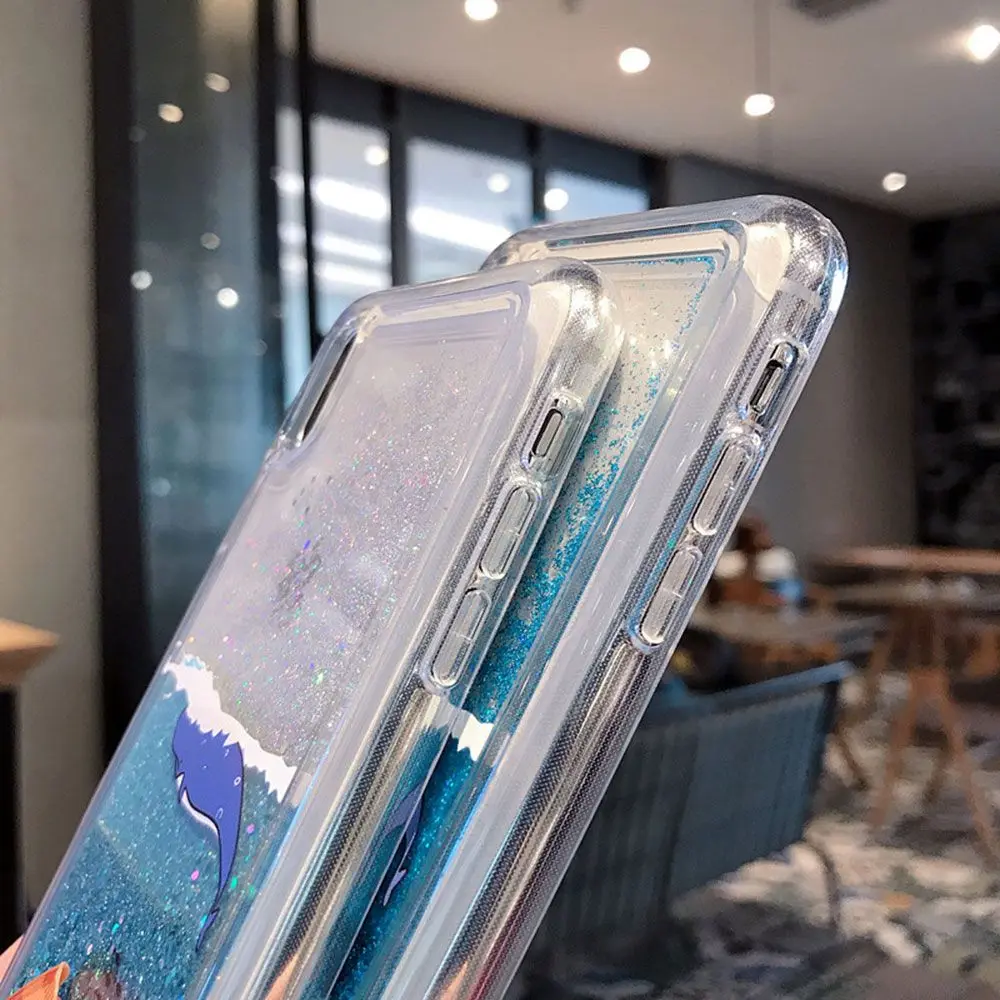 Мягкий чехол KISSCASE Dynamic Liquid Quicksand для Samsung Galaxy M10 M20 M30 A50 A6 A7 A8 A9 J4 J6 J8 2018 S8 S9 S10