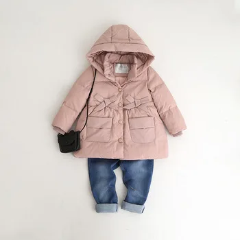 Y 061 зимняя куртка для маленьких девочек пальто для девочек Детская куртка для девочек куртка для малышей зимнее пальто Одежда для девочек детская одежда, парки