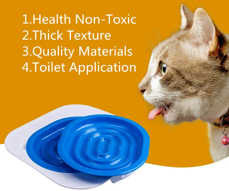 Горячая Распродажа, пластиковый набор для обучения туалету для кошек, коробка для туалета для щенков, коврик для кошачьего туалета, тренировочный туалет для уборки домашних животных