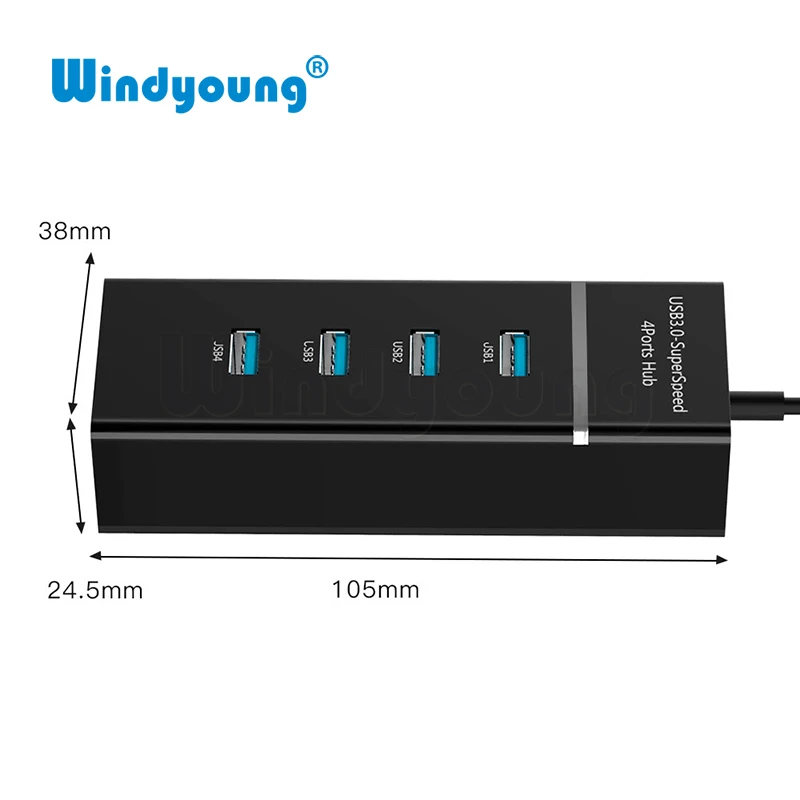 Mini USB HUB 3.0 5Gbps 4 PortMicro USB 3.0 HUB USB Splitter Adapter Super Speed High Quality Computer Peripherals White/Black