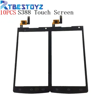 

RTBESTOYZ 10PCS 4.5" Touch Screen For Philips Xenium S388 388 Touch Screen Digitizer Sensor Glass Touchscreen