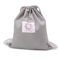 1 шт. женская сумка со стягивающим шнурком и напечатанным текстом Cinch Sack Storage Shopping рюкзак для путешествий на шнурке