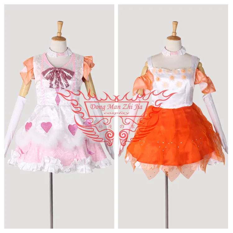 Love Live костюм аниме для косплея платье будущее StyleKOSAKA HONOKA изготовленный на заказ костюм для Хэллоуина 2 шт./компл. платье * 2 + носки 2 + головной