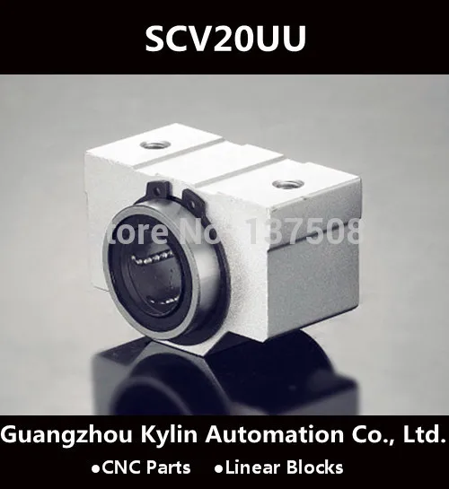 

Best Price! 2 pcs SCV20UU SC20VUU Linear Bearing 20mm Linear Slide Block , CNC Parts Router linear slide