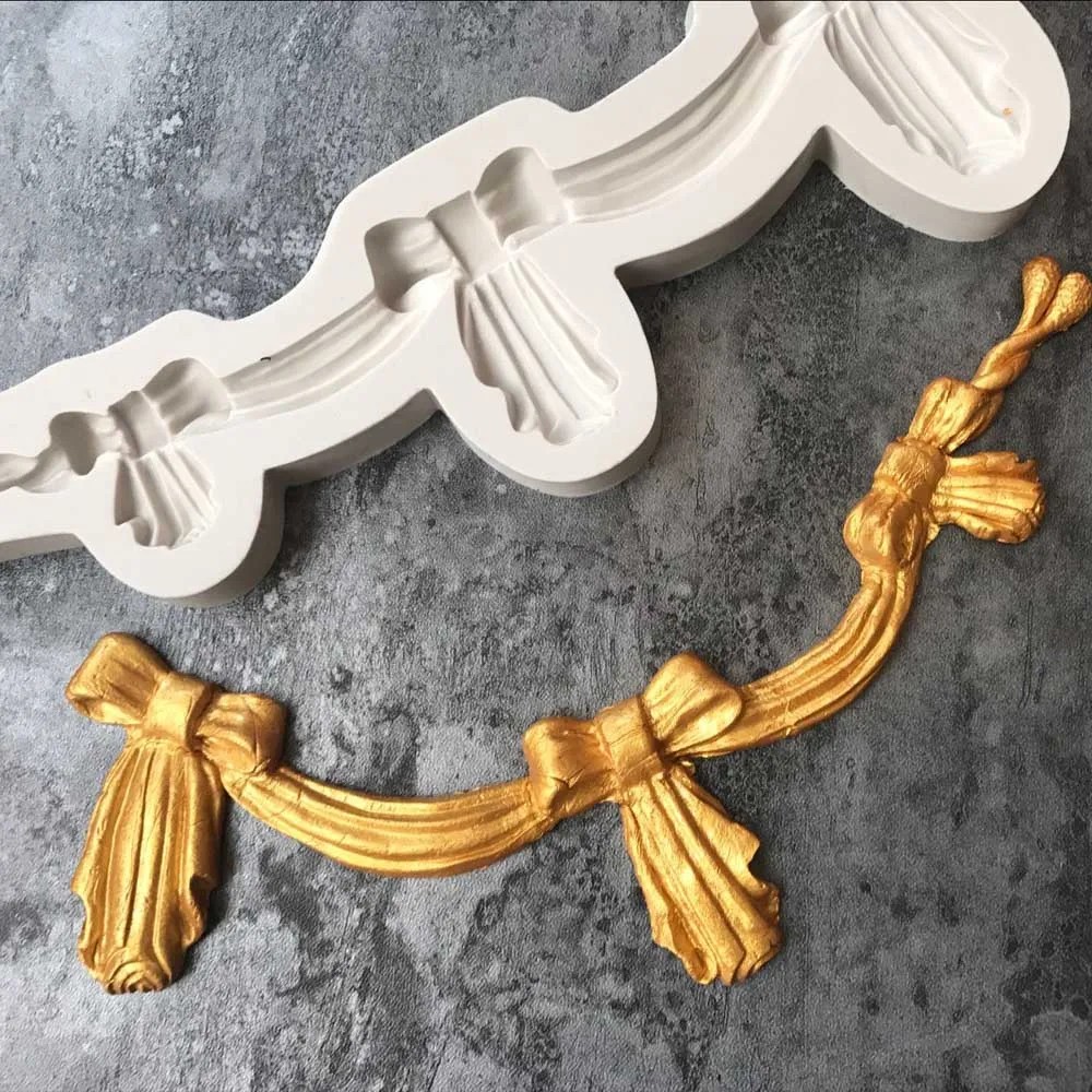 Sugarcraft Bow Shape silicone mold fondant mold cake decorating tools chocolate gumpaste mold K087