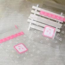 10*11+ 3 см Вишня,, 100 шт./лот мыло ручной работы упаковка мешок подарок/печенье сумки