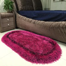 Зашифрованный толстый Овальный напольный коврик современный ковер для спальни журнальный столик для гостиной эркер коврик прикроватная подушка для крыльца полный ковер C155
