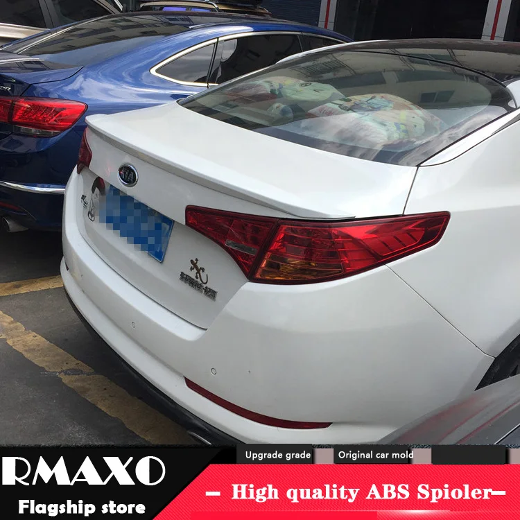 

For KIA K5 OPTIMA Spoiler 2011-2013 OPTIMA High Quality ABS Material Car Rear Wing Primer Color Rear Spoiler