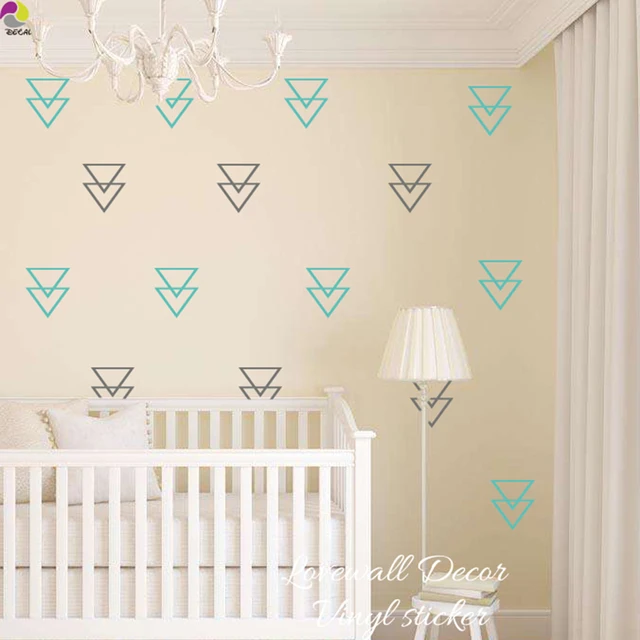 Geometric Triangle Wall Sticker Baby Nursery Kids Room Geometric Triangle Wall Sticker Baby Nursery Kids Room Tree Decal Children Vinyl