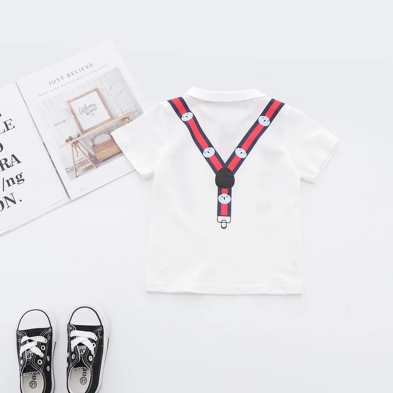 Fashion Summer Cotton Baby Boys Short Sleeved T-shirt Printed Children Tees Kids Tops For Age 2-7 Years Old Fashion Summer Cotton Baby Boys Short Sleeved T-shirt Printed Children Tees Kids Tops For Age 2-7 Years Old