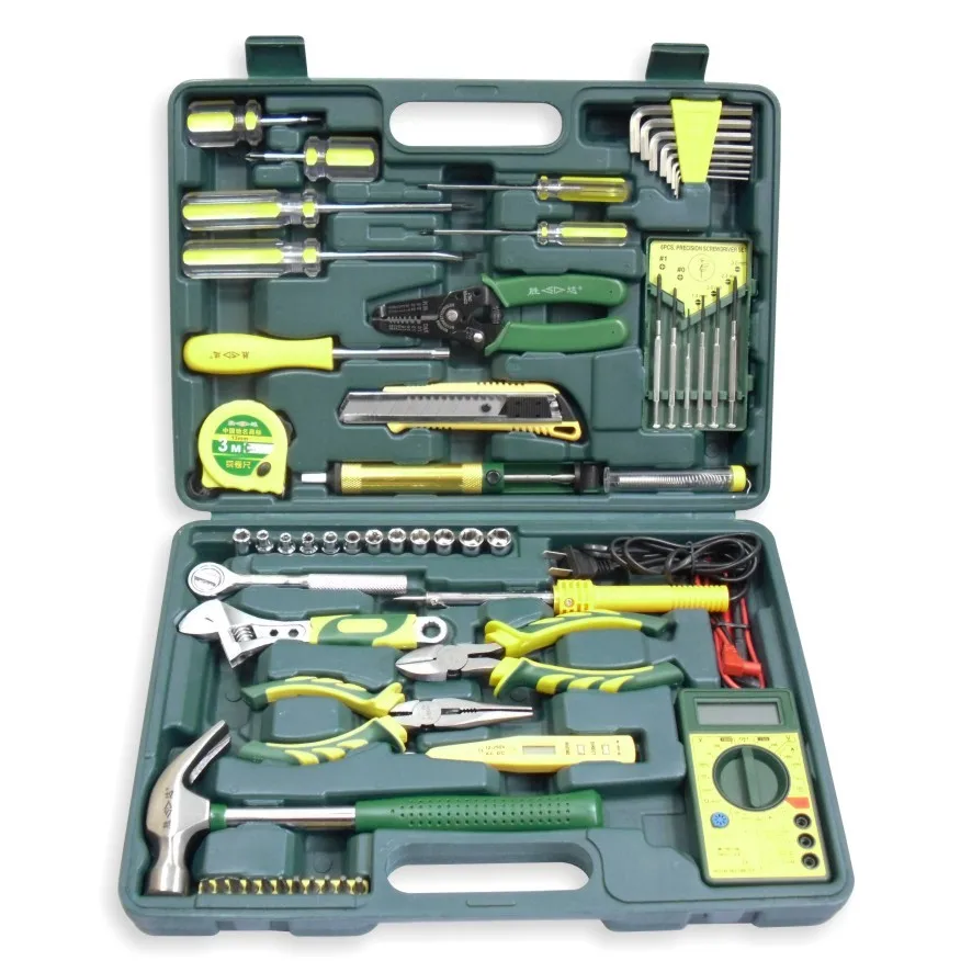 20-58 pieces electronic and electrical tool set combination hardware home installation telecommunication toolbox set
