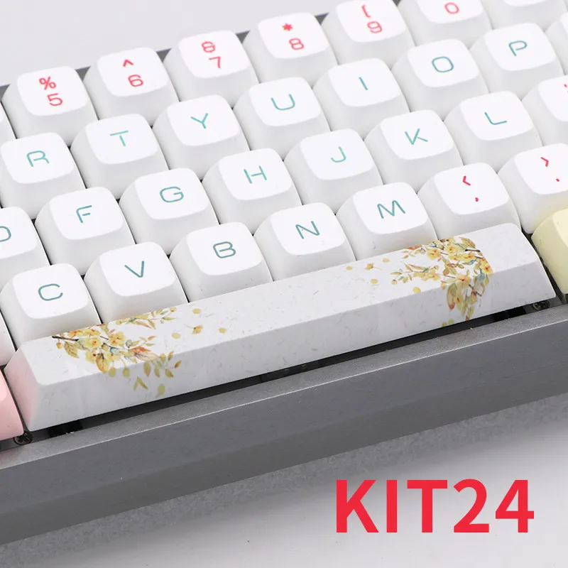 Five sides Dye-subbed PBT Spacebar 6.25U cherry profile keycap for DIY mechanical keyboard