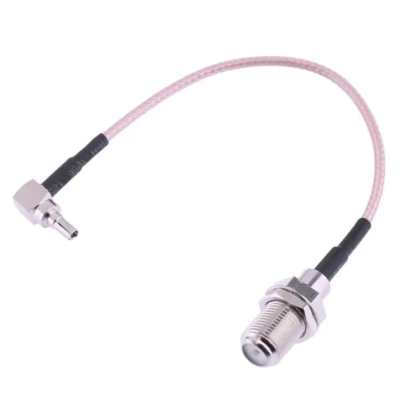 Coaxial RF Connector F-K Female to CRC9 Bent Head Adapter Pigtail Cable Network Card Device Adapter Wiring Cable Adapter Coaxial RF Connector F-K Female to CRC9 Bent Head Adapter Pigtail Cable Network Card Device Adapter Wiring Cable Adapter