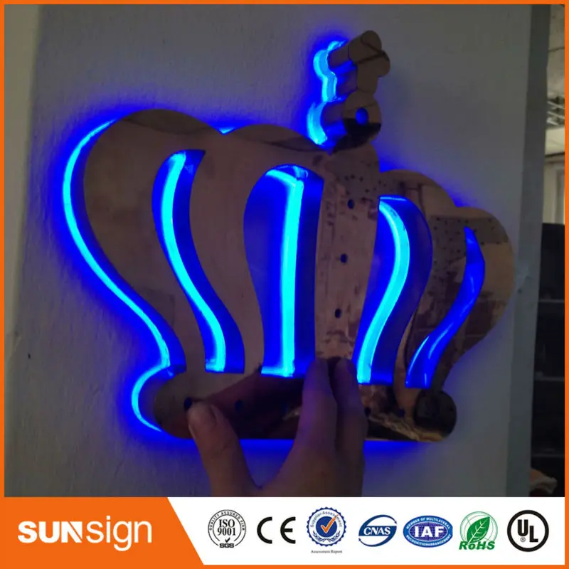 Advertising Stainless steel letters LED for cosmetics shop names