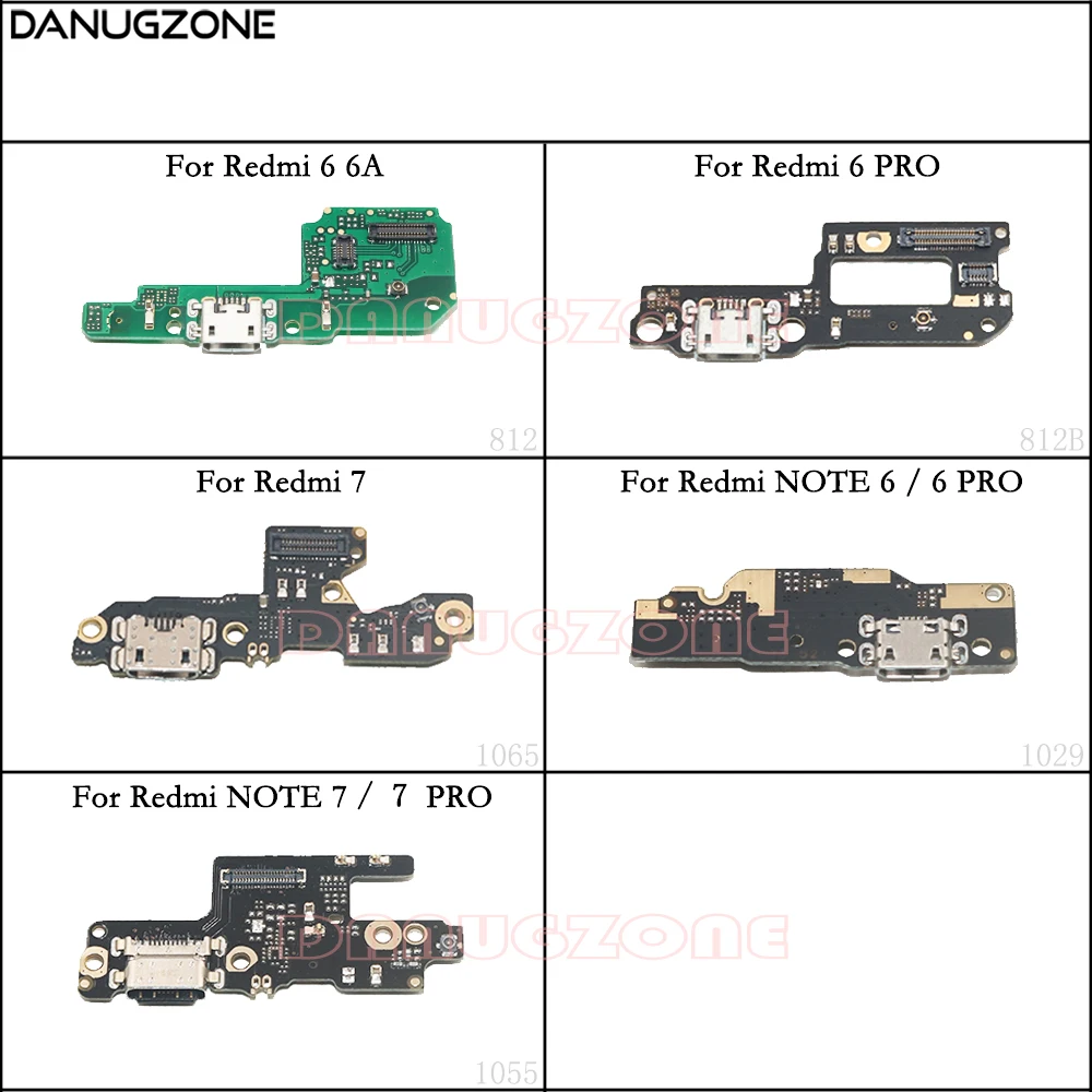 

USB Charging Port Dock Plug Socket Jack Connector Charge Board Flex Cable For Xiaomi Redmi NOTE 6 PRO 7 / Redmi 6 6A 7