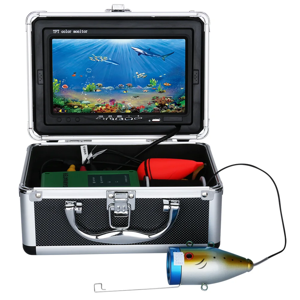 Подводная рыболовная видео камера эхолот 1000TVL " цветной рыболовный монитор инфракрасный ИК светодиодный эхолот 20 м 30 м