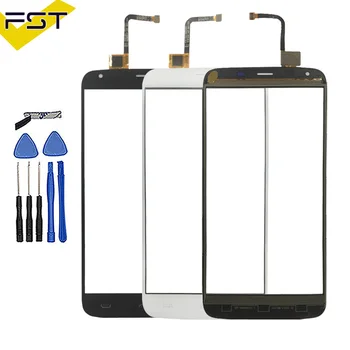 

5.T''Black/White Touch Panel For Homtom HT6 Touch Screen Digitizer Sensor Front Outer Glass Lens No LCD+ Tools and Adhesive