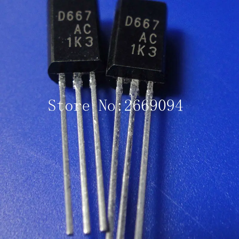 

20PCS 2SD667AC 10PCS + 2SB647AC 10PCS TO-92L 2SD667 2SB647 D667AC B647AC D667 B647 TO-92L Transistor