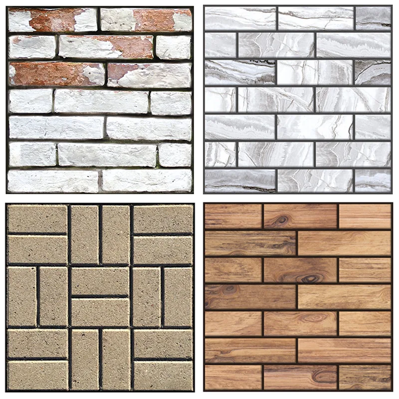 

30*30cm PVC Waterproof Stereo Brick Pattern Wallpaper For Walls Roll 3D Living Room Bedroom Stone Brick Wall Paper Home Decor