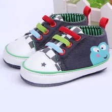 Обувь с рисунком лягушки для маленьких девочек и мальчиков; обувь для малышей 3-12 месяцев