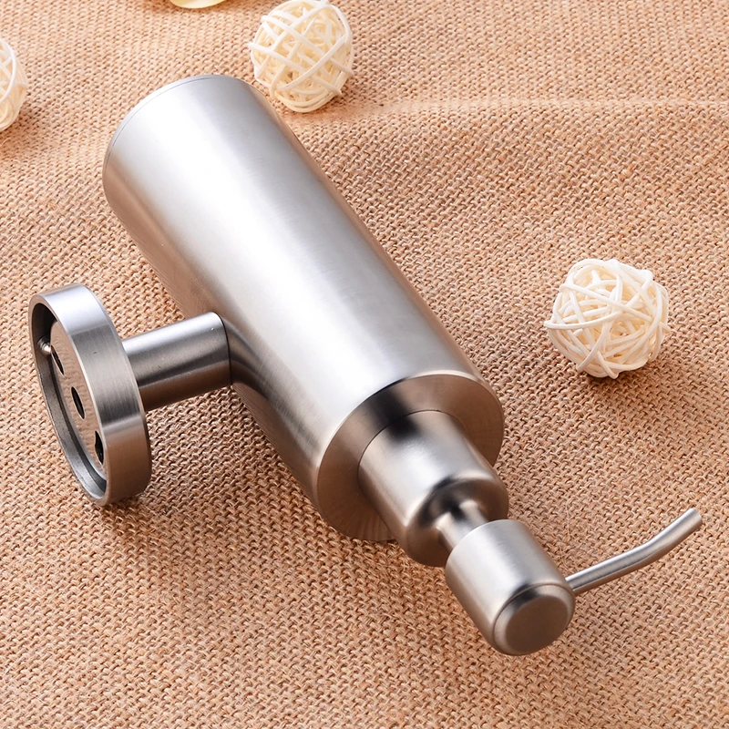 Stainless Steel Hand Liquid Soap Dispenser Wall Mounted Bathroom shower Lotion Pump Bottle kitchen Hotel Foam Soap Dispenser
