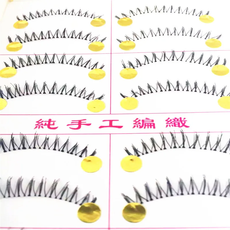 Ручной работы натуральные нижние ресницы накладные ресницы 10 пар нижние ресницы инструменты для макияжа