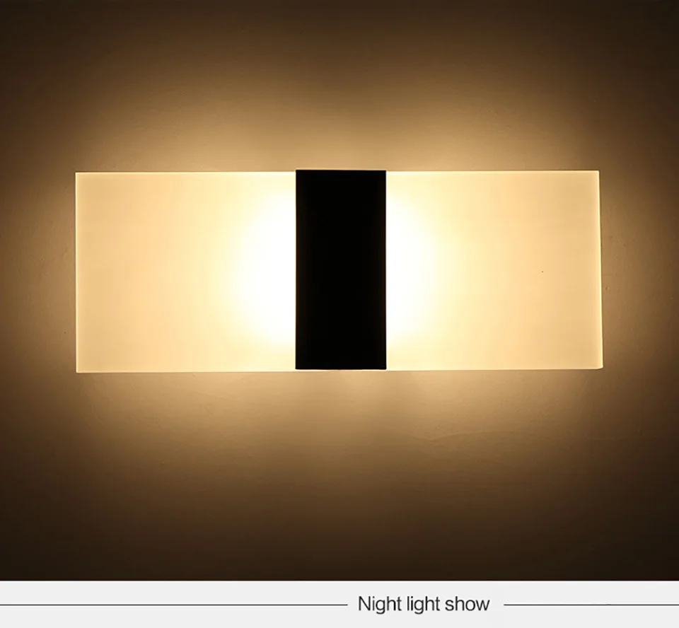 Современный краткое настенные светильники светодиодные 85 ~ 265 В Nordic Стиль Спальня Настенные светильники творческий Гостиная Обеденная