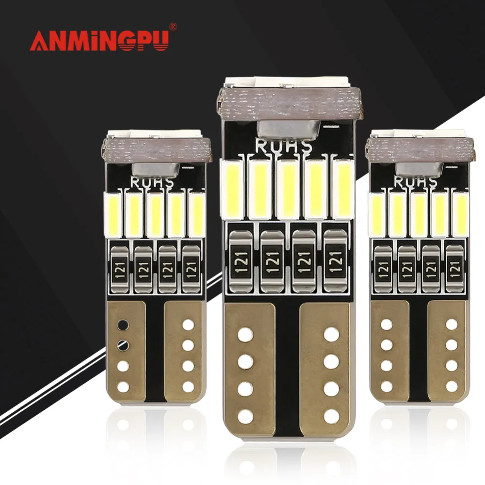 ANMINGPU 10x сигнальная лампа T10 w5w светодиодный светильник без Ошибок Canbus W5W 168 194