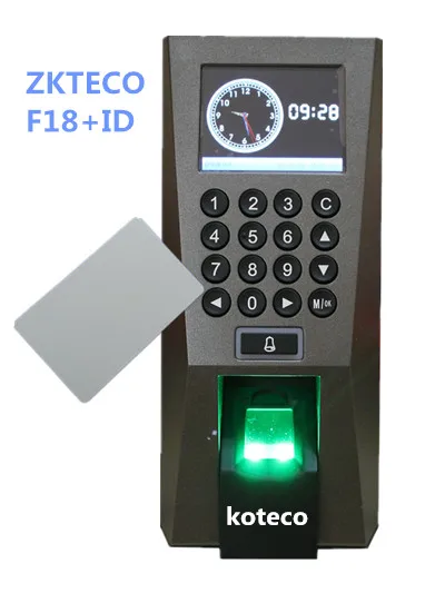 

Fingerprint PIN Access Control Time Attendance ZK F18 device Biometric Access Swipe ID Card Sys Bio Access