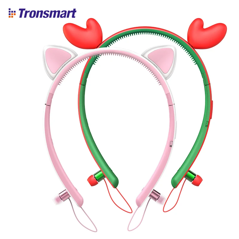 

Tronsmart Encore Wink Tronsmart Bunny Ear Bluetooth Earphone Bluetooth Headset Wireless Earphone with LED Light for gaming