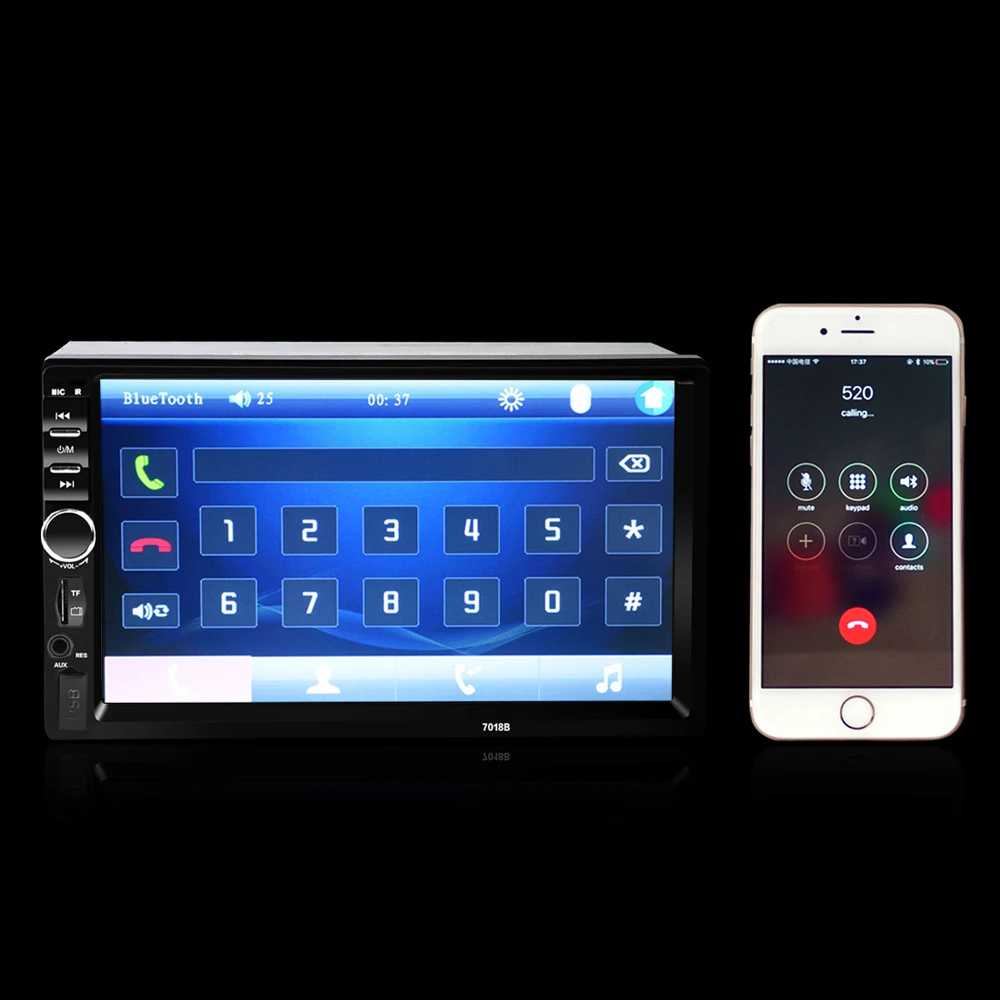 7018B 2DIN 7 Inch Bluetooth Audio In Touch Screen Car Radio Car Audio