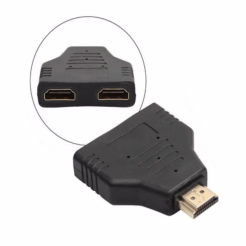

HDMI 1 Input 2 Output 1080P HDMI Splitter Adapter Converter for PS4 Xbox HDTV Projector SIR Shop