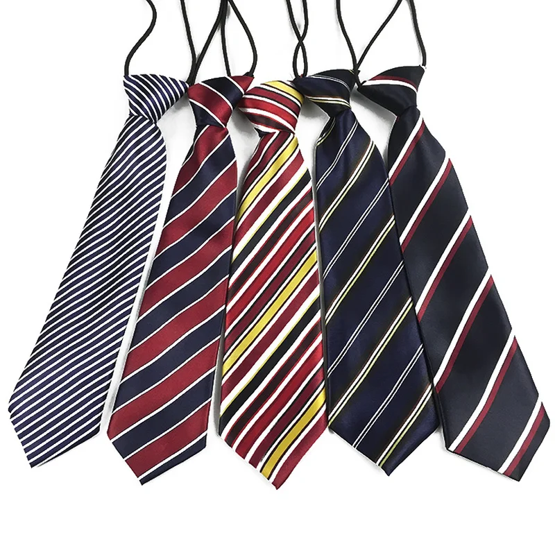 

New Stripe Plaid Satin Neck Tie Elastic School Boys Children Kids Baby Wedding Party Cravats Accessories Fashion Tie