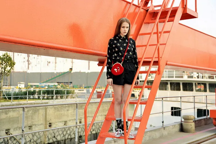 MSMO New YIZIStore Vintage Velvet Embroidery Shoulder Bags Women Messenger Bags Round Shape Clasp Bag YIZI Original Designed 06
