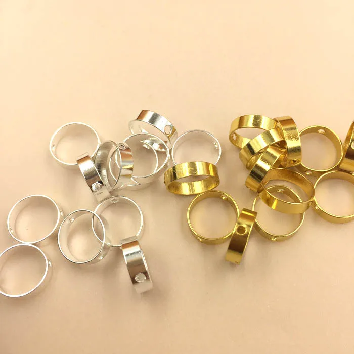 Round Perforated Circle Connectors Links Findings DIY for Earring