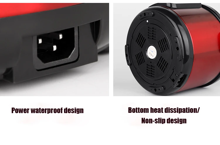 Многофункциональный сосуд для медленного приготовления риса, супа, тушеная плита из нержавеющей стали с электрическим подогревом, контейнер для еды 220 В 900 Вт