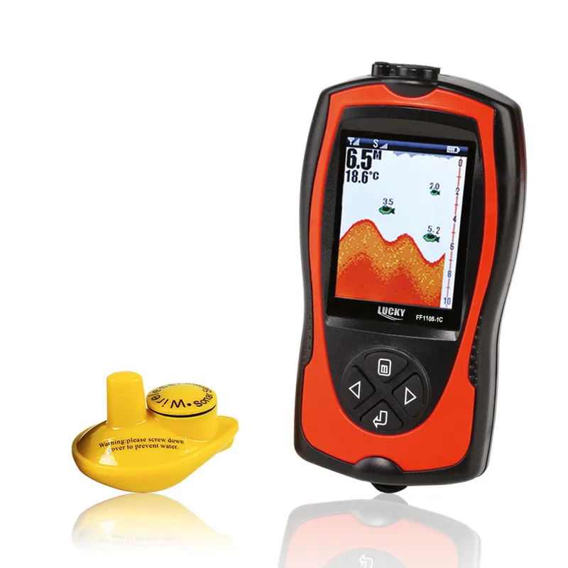 Lucky fish finder эхолот беспроводной Sonar Fishfinder Английский Русский Меню 147ft 45 м глубина