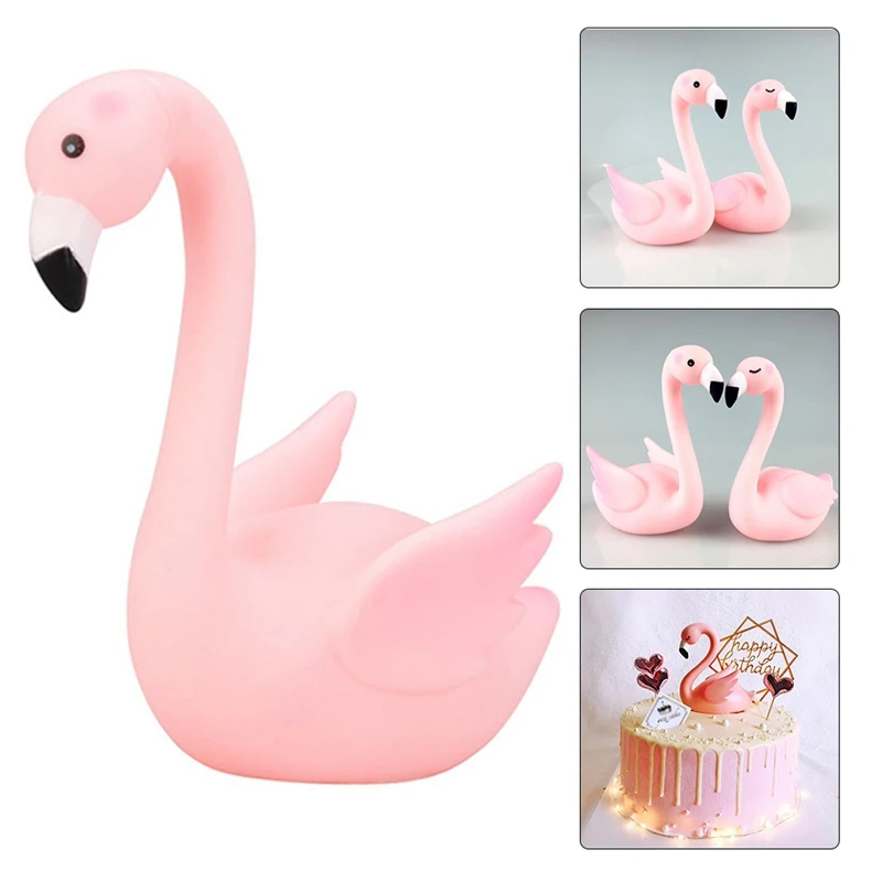 

Birthday Cake Topper Wedding Pink Flamingo Decoration Party Supplies Home Cake Decorating Tools Weeding Cake Topper Love